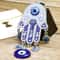 Evil Eye Hamsa Hand Wind Chime Wall Decor Geometric Metal Hanging Ornament For Protection Meditat 0