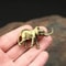 Auspicious Brass Elephant Figurine Mini Copper Elephant Decor For Wealth Good Luck 2