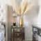 Large Artificial Pampas Grass Decor 47in Tall Fluffy Faux Boho Stems For Elegant Home Styling 1