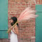 Large Artificial Pampas Grass Decor 47in Tall Fluffy Faux Boho Stems For Elegant Home Styling 10