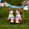 Mini Lovers Couple Garden Figurine Set Cute Chair Animal Miniatures For Fairy Garden Terrarium De 1