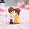 Mini Lovers Couple Garden Figurine Set Cute Chair Animal Miniatures For Fairy Garden Terrarium De 2