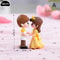 Mini Lovers Couple Garden Figurine Set Cute Chair Animal Miniatures For Fairy Garden Terrarium De 2