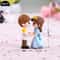 Mini Lovers Couple Garden Figurine Set Cute Chair Animal Miniatures For Fairy Garden Terrarium De 3