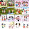 Mini Lovers Couple Garden Figurine Set Cute Chair Animal Miniatures For Fairy Garden Terrarium De 0