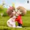 Mini Lovers Couple Garden Figurine Set Cute Chair Animal Miniatures For Fairy Garden Terrarium De 7
