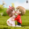 Mini Lovers Couple Garden Figurine Set Cute Chair Animal Miniatures For Fairy Garden Terrarium De 7
