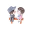Mini Lovers Couple Garden Figurine Set Cute Chair Animal Miniatures For Fairy Garden Terrarium De 17