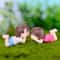 Mini Lovers Couple Garden Figurine Set Cute Chair Animal Miniatures For Fairy Garden Terrarium De 25