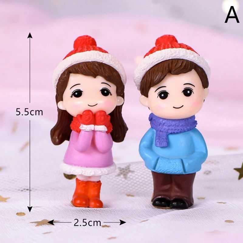Mini Lovers Couple Garden Figurine Set Cute Chair Animal Miniatures For Fairy Garden Terrarium De 26