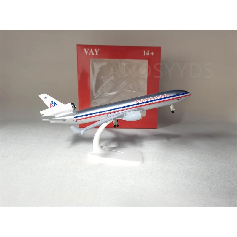MD11 Alloy Model Airplane 787in Diecast Aircraft With Landing Gear For Display Collectors 3
