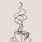 Bone Brew Minimalist Canvas Poster Skeleton Coffee Line Art Wall Decor For Kitchen Cafe 6
