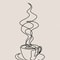 Bone Brew Minimalist Canvas Poster Skeleton Coffee Line Art Wall Decor For Kitchen Cafe 6