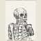Bone Brew Minimalist Canvas Poster Skeleton Coffee Line Art Wall Decor For Kitchen Cafe 9
