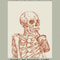 Bone Brew Minimalist Canvas Poster Skeleton Coffee Line Art Wall Decor For Kitchen Cafe 16