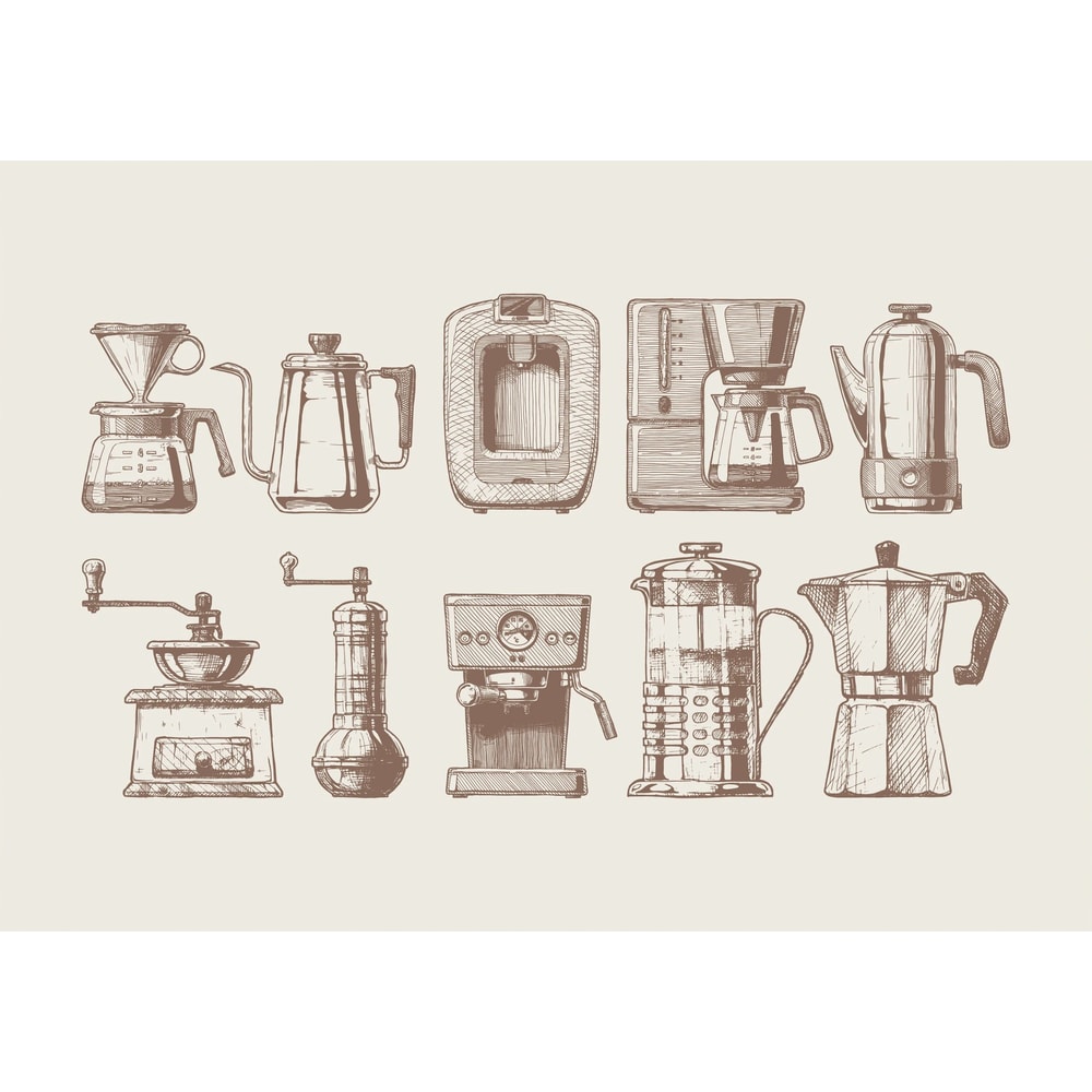 Bone Brew Minimalist Canvas Poster Skeleton Coffee Line Art Wall Decor For Kitchen Cafe 22