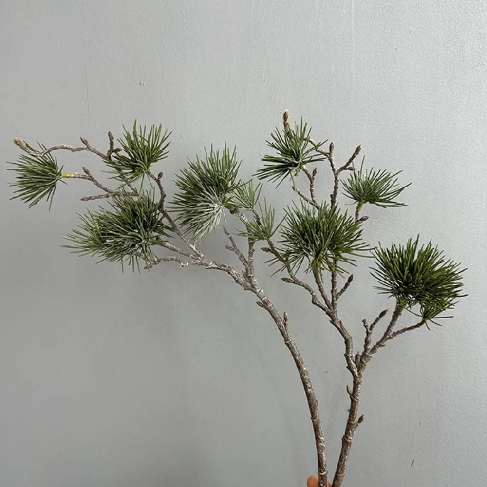 Luxury Realistic Artificial Pine Branch Decor Elegant Faux Pine Stem For Holiday Wedding Party St 2