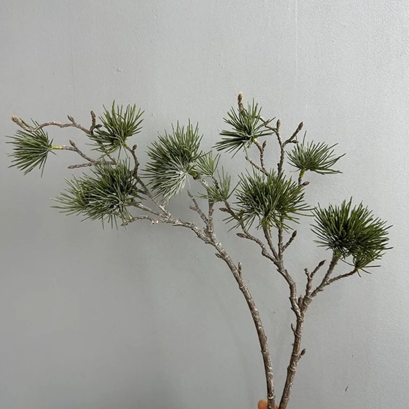 Luxury Realistic Artificial Pine Branch Decor Elegant Faux Pine Stem For Holiday Wedding Party St 2