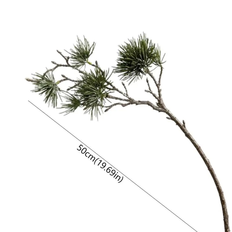 Luxury Realistic Artificial Pine Branch Decor Elegant Faux Pine Stem For Holiday Wedding Party St 5