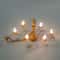 Miniature LED Ceiling Lamp Chandelier 3V Dollhouse Hanging Light With Warm Glow Battery Box 0