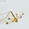 Miniature LED Ceiling Lamp Chandelier 3V Dollhouse Hanging Light With Warm Glow Battery Box 1