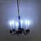 Miniature LED Ceiling Lamp Chandelier 3V Dollhouse Hanging Light With Warm Glow Battery Box 2