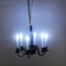 Miniature LED Ceiling Lamp Chandelier 3V Dollhouse Hanging Light With Warm Glow Battery Box 2