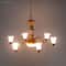 Miniature LED Ceiling Lamp Chandelier 3V Dollhouse Hanging Light With Warm Glow Battery Box 4