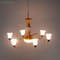 Miniature LED Ceiling Lamp Chandelier 3V Dollhouse Hanging Light With Warm Glow Battery Box 4