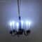 Miniature LED Ceiling Lamp Chandelier 3V Dollhouse Hanging Light With Warm Glow Battery Box 5