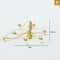 Miniature LED Ceiling Lamp Chandelier 3V Dollhouse Hanging Light With Warm Glow Battery Box 7