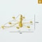 Miniature LED Ceiling Lamp Chandelier 3V Dollhouse Hanging Light With Warm Glow Battery Box 7
