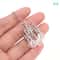 Miniature LED Ceiling Lamp Chandelier 3V Dollhouse Hanging Light With Warm Glow Battery Box 8