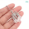 Miniature LED Ceiling Lamp Chandelier 3V Dollhouse Hanging Light With Warm Glow Battery Box 8