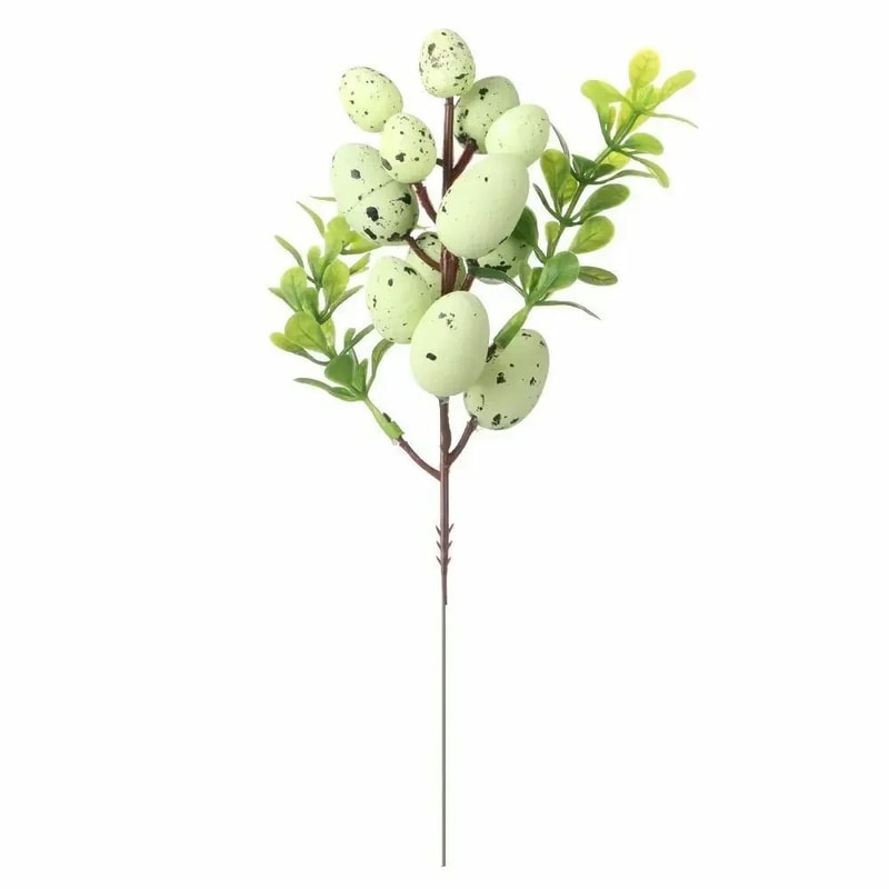 Festive Easter Egg Tree Branch Decor Decorative Faux Easter Stem For Vase DIY Arrangements 15