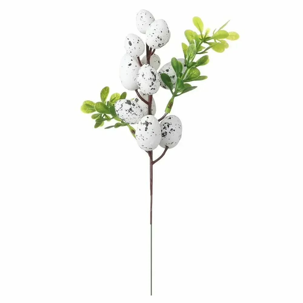 Festive Easter Egg Tree Branch Decor Decorative Faux Easter Stem For Vase DIY Arrangements 10
