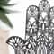 Elegant Black Hamsa Hand Evil Eye Desk Decor Wooden Good Luck Protection Ornament For Home Office 2