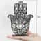 Elegant Black Hamsa Hand Evil Eye Desk Decor Wooden Good Luck Protection Ornament For Home Office 5