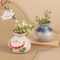 Vintage Chinese Ceramic Mini Vase Retro Toothpick Holder Cotton Swab Storage Jar Decor 0
