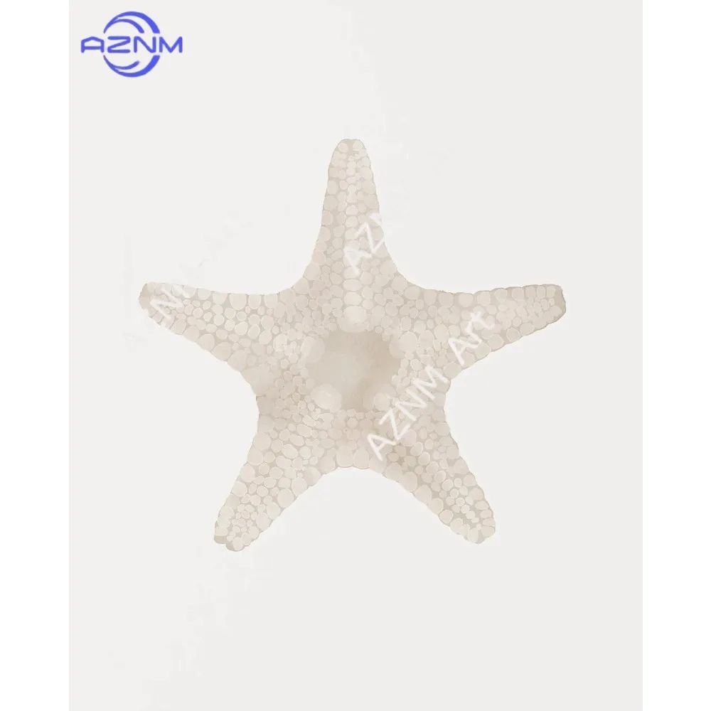 Modern Watercolor Sea Shell Starfish Canvas Wall Art Coastal Ocean Print For Living Room Decor 1