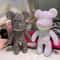 Luxury Rhinestone Crystal Bear Figurine DIY Glitter Resin Bear Desk Home Decoration 0