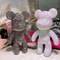 Luxury Rhinestone Crystal Bear Figurine DIY Glitter Resin Bear Desk Home Decoration 0