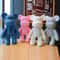 Luxury Rhinestone Crystal Bear Figurine DIY Glitter Resin Bear Desk Home Decoration 2