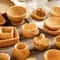 Miniature Rattan Bamboo Basket Set DIY Dollhouse Food Kitchen Decoration Accessories 0