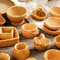 Miniature Rattan Bamboo Basket Set DIY Dollhouse Food Kitchen Decoration Accessories 0