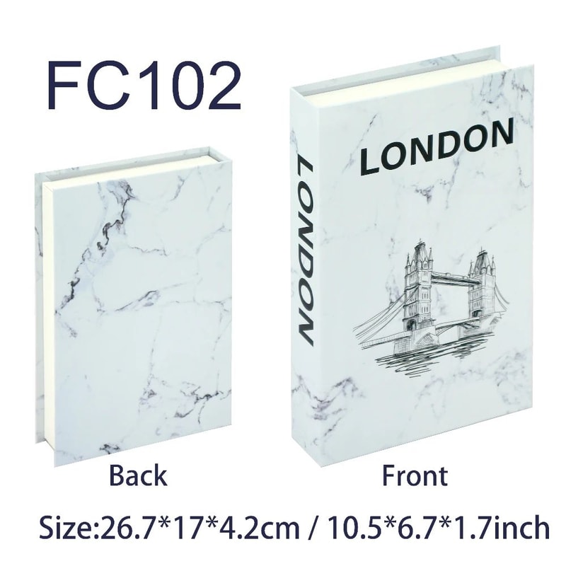 Luxury Decorative Fake Book Storage Box Modern Coffee Table Organizer For Home Living Room Decor 24