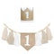Boho 1st Birthday High Chair Banner Modern Nursery Baby Room Party Decoration 7
