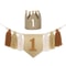 Boho 1st Birthday High Chair Banner Modern Nursery Baby Room Party Decoration 9