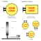 Custom DoubleSided LED Storefront Sign Personalized Round Acrylic Business Light Box For Shops Ca 3