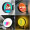 Custom DoubleSided LED Storefront Sign Personalized Round Acrylic Business Light Box For Shops Ca 0